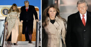 Read more about the article Donald Trump’s concerning 2 words to Melania after UK landing, revealed by lip reader