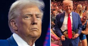 Read more about the article Fans spot ‘catheter’ in Trump’s pants and fear for his health