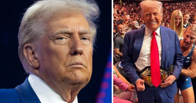 Read more about the article Fans spot ‘catheter’ in Trump’s pants and fear for his health