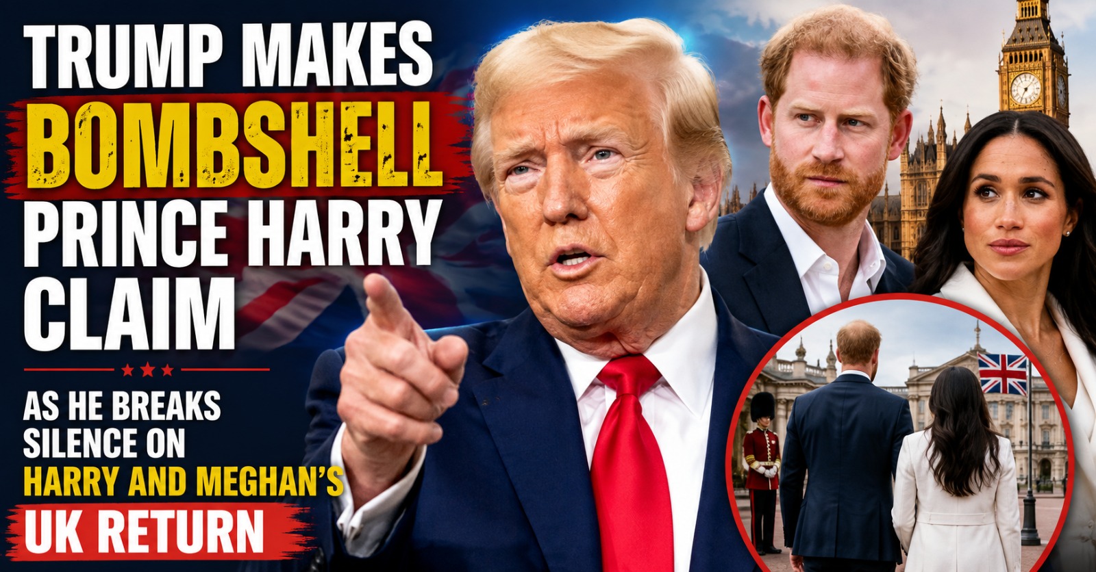 Read more about the article Trump Makes Bombshell Prince Harry Claim as He Breaks Silence on Harry and Meghan’s UK Return